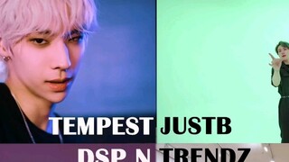 TEMPEST/ JUST B/ DSP N/ TRENDZ cover SEVENTEEN HIT perbandingan layar yang sama
