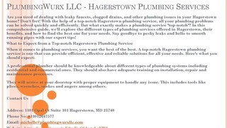 PlumbingWurx LLC - Hagerstown Plumbing Services