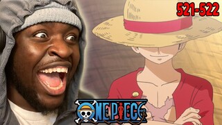 THE CREW FINALLY REUNITED!!!!! | One Piece Episodes 521-522 REACTION!!!!