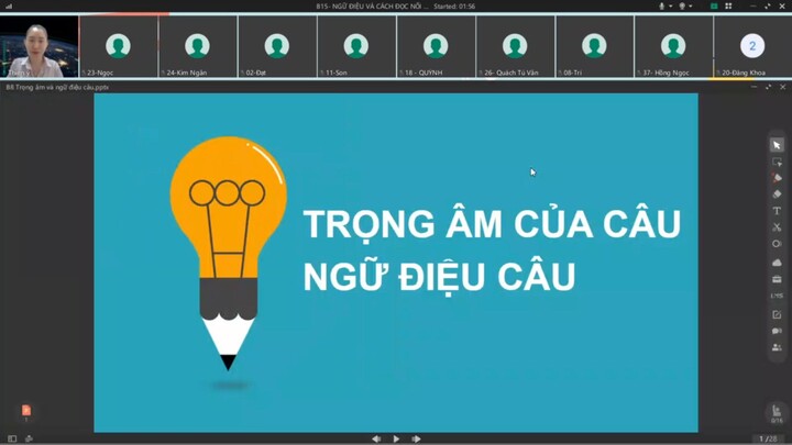 BUỔI 15 TRỌNG VÀ NGỮ ÂM