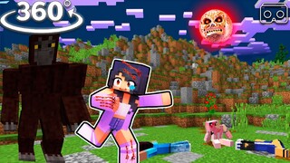 APHMAU saving friends from YETI in Minecraft 360°