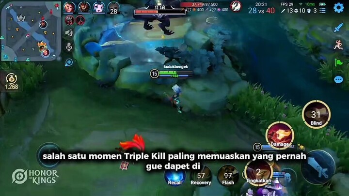 Momen Paling Memuaskan di HOK! Triple Kill Pakai Mekanik Dewa (Atau Musuhnya yang Buta Map?