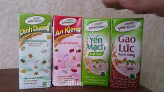 Uống thử 4 loại sữa ngũ cốc của Vietngucoc xem có ngon không | Ăn Liền TV