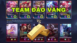 LIÊN QUÂN : Team Đào Vàng Lần Đầu Xuất Hiện Trong Game - Hack Vàng Siêu Nhanh .