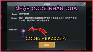 HƯỚNG DẪN NHẬP CODE NHẬN QUÀ TỪ NHÀ PHÁT HÀNH GAME  || PUBG MOBILE