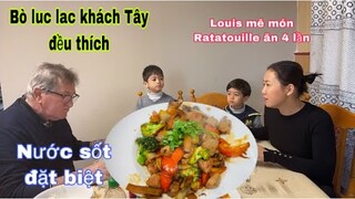 Bò lúc lắc khách nào cũng thích/món ngon mỗi ngày/Cuộc sống pháp/ẩm thực Vietnam/gia đình việt Pháp