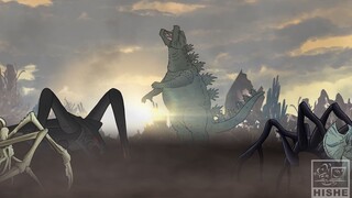 《HISHE电影结局恶搞系列》哥斯拉：怪兽之王应该这样结束——会飞的哥斯拉！