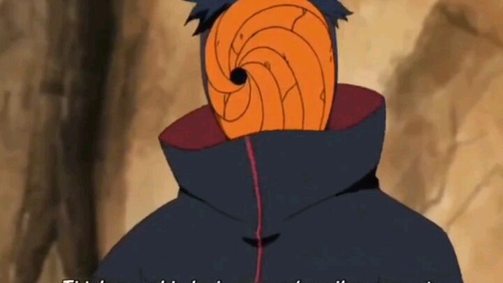 OBITO mengawasi pertarungan antara sasuke dan danzo