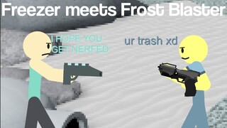 Freezer meets Frost Blaster - Tower Defense Simulator