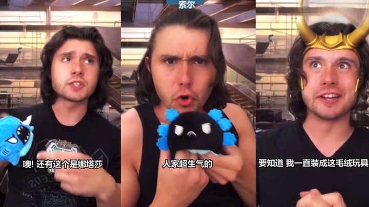 When Captain America brought face-changing toys for all the Avengers...