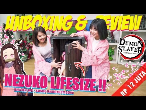 FINALLY UNBOXING KAMADO NEZUKO LIFESIZE + KAMADO TANJIRO NO UTA 『竈門炭治郎のうた』COVER !! Demon Slayer!