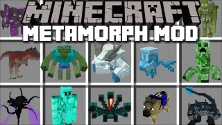 Minecraft METAMORPH IN TO BOSSES MOD / DANGEROUS MORPHING AND SHAPE SHIFTING !! Minecraft Mods