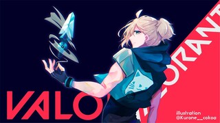 VALORANT | デュオ途中でチーム練習  w/ろびんびん→概要欄のメンバー【にじさんじ/叶】