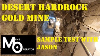 Desert Gold Mine Test with limonite pocket