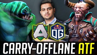 "ATF" The CARRY-OFFLANE of OG - MVP of the GAME against ALLIANCE