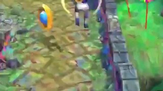 Cầm nhân vật cầu thủ bóng chày chạy trong game temple run