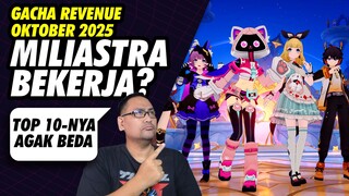 Gacha Revenue Oktober 2025