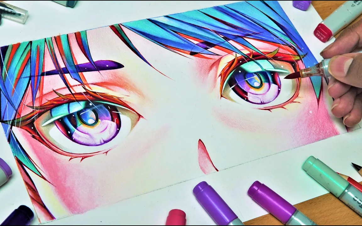 Drawing Anime Using Colored Pencils | Shiina Mashiro (Sakurasou No Pet Na  Kanojo) Fan Art — Steemit
