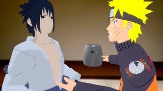 Sasuke asks Naruto about his air fryer