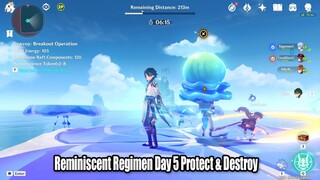 Reminiscent Regimen Day 5 Convoy: Breakout Operation Protect & Destroy Mode Xiao Gameplay