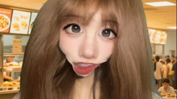 [ASMR] Fake Person Cafeteria #Abstract