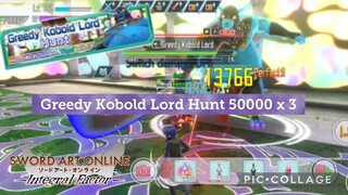 Sword Art Online Integral Factor: Greedy Kobold Lord Hunt Event 50000 x 3