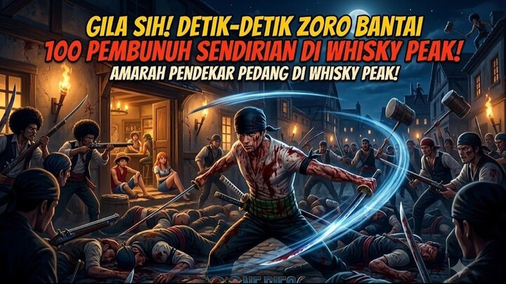 Gila Sih! Detik-detik Zoro Bantai 100 Pembunuh Sendirian di Whisky Peak! - #Onepiece #NakamaFestival