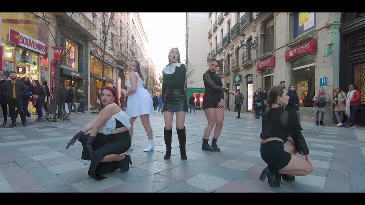 [كيبوب في الأماكن العامة] ريد فيلفيت - سايكو + مقدمة رقصة مقلدة ‖ بوني سكواد الرسمية/إسبانيا