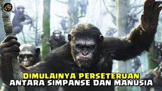 PEREBUTAN KEPEMIMPINAN YANG BERBUAH PERANG || Alur Cerita FIlm DAWN OF THE PLANET OF THE APES (2014)