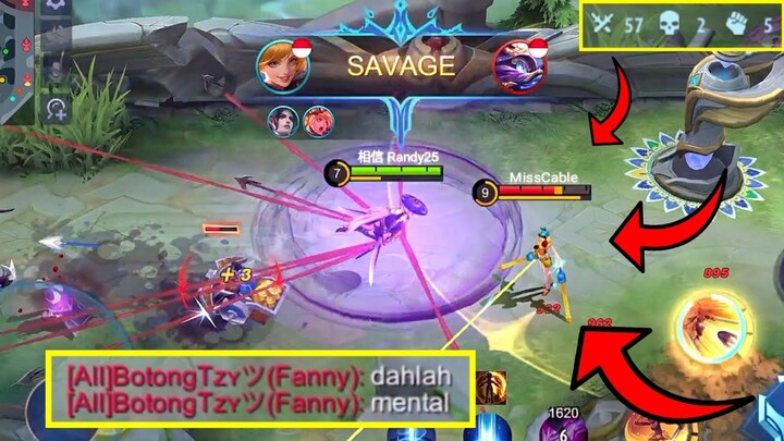 ADU MEKANIK FANNY MAYHEM?? AUTO FARM SAVAGE!! | Mobile Legends