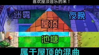 【植物大战僵尸背景音乐】属于屋顶的混曲 迷雾X屋顶X夜晚X池塘 混曲