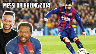 Americans React Lionel Messi ● Crazy Dribbling Skills ● 2014/2015
