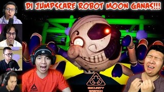 Teriakan Gamer Di Jumpscare Robot Moon Yang Ganas | Five Night's At Freddy's:Security Breach
