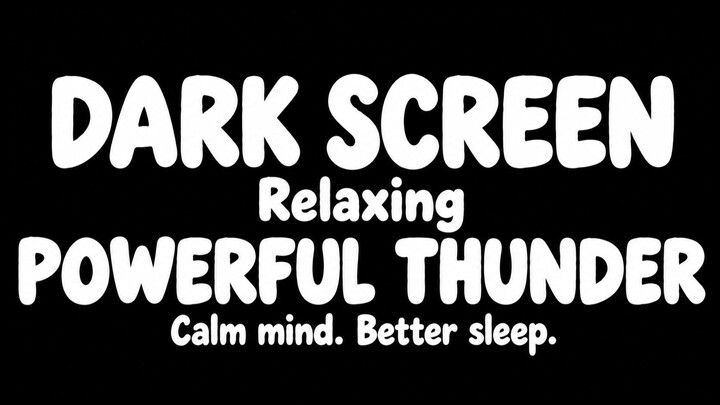 When the Thunder Rolls This Deep ⚡🌧️ | Powerful Thunder Sounds for Deep Sleep