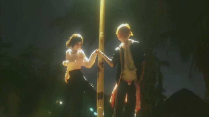 和弟弟试着跳了