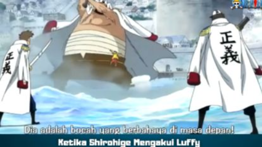 Moment Ketika Shirohige Mengakui Luffy