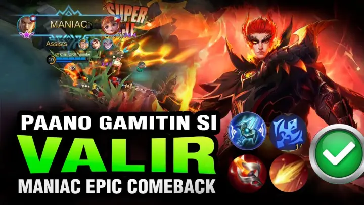 VALIR GUIDE | How to Properly Use Valir #1 | TIPS AND GUIDES | CRIS DIGI | Mobile Legends Bang Bang