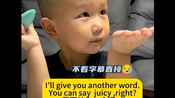 Earlier, when I heard that kid speak, I thought he was amazing—truly impressive. As soon as I heard 