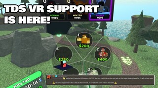 Trying Out The New TDS VR SUPPORT UPDATE! It's Finally Here! | Roblox