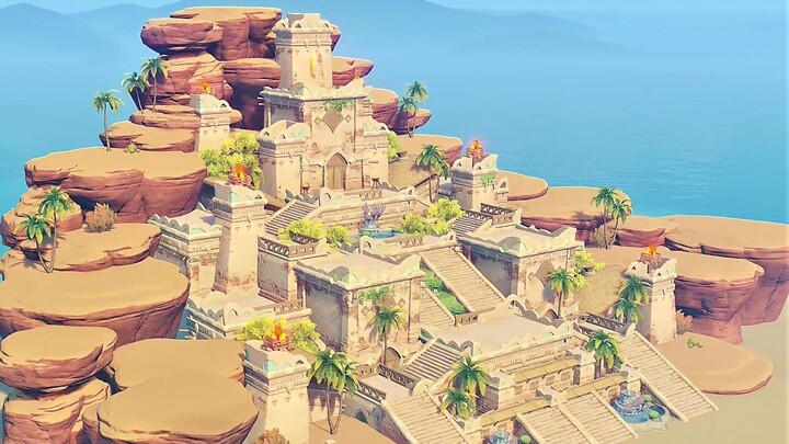 [Genshin Impact · Inazuma Island] Free Copy | The Golden Kingdom Beneath the Scorching Sands — Golde