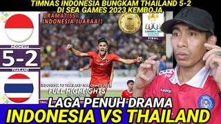 FULL HIGHLIGHTS TIMNAS INDONESIA VS THAILAND 5-2 SEA GAMES 2023 🇲🇾REACT