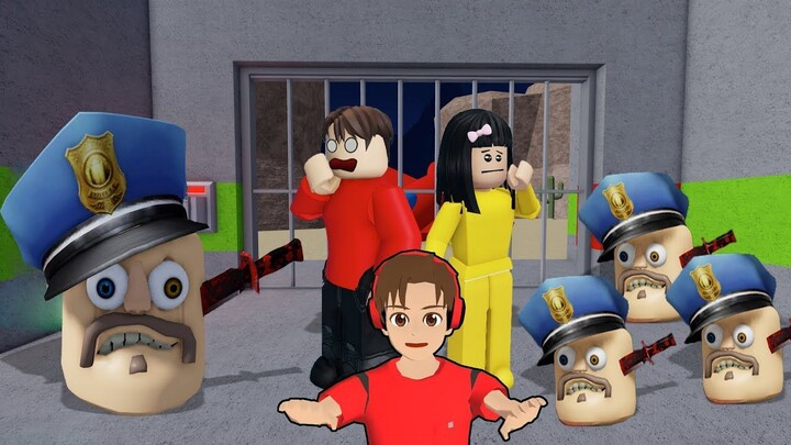Yuta Dan Mio Lari Dari BARRY'S PRISON RUN Kepala Besar  ROBLOX