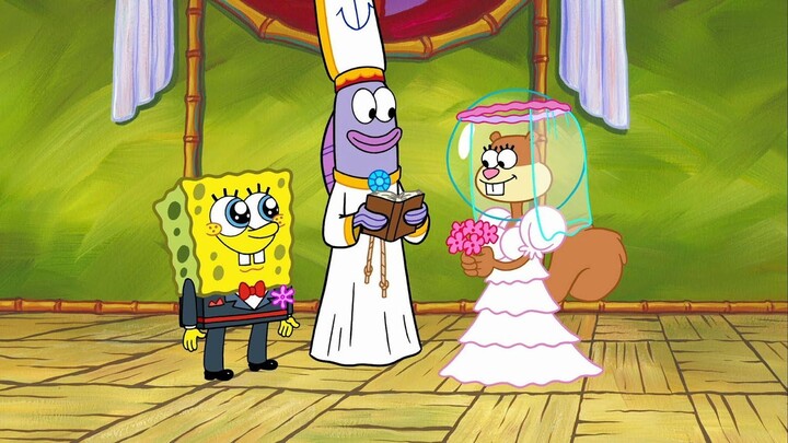 SpongeBob and Sandy's marriage - Watch Full Movie : In Description