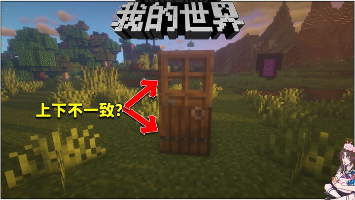 Minecraft Trivia: Have you ever seen those unique doors with mismatched top and bottom parts?