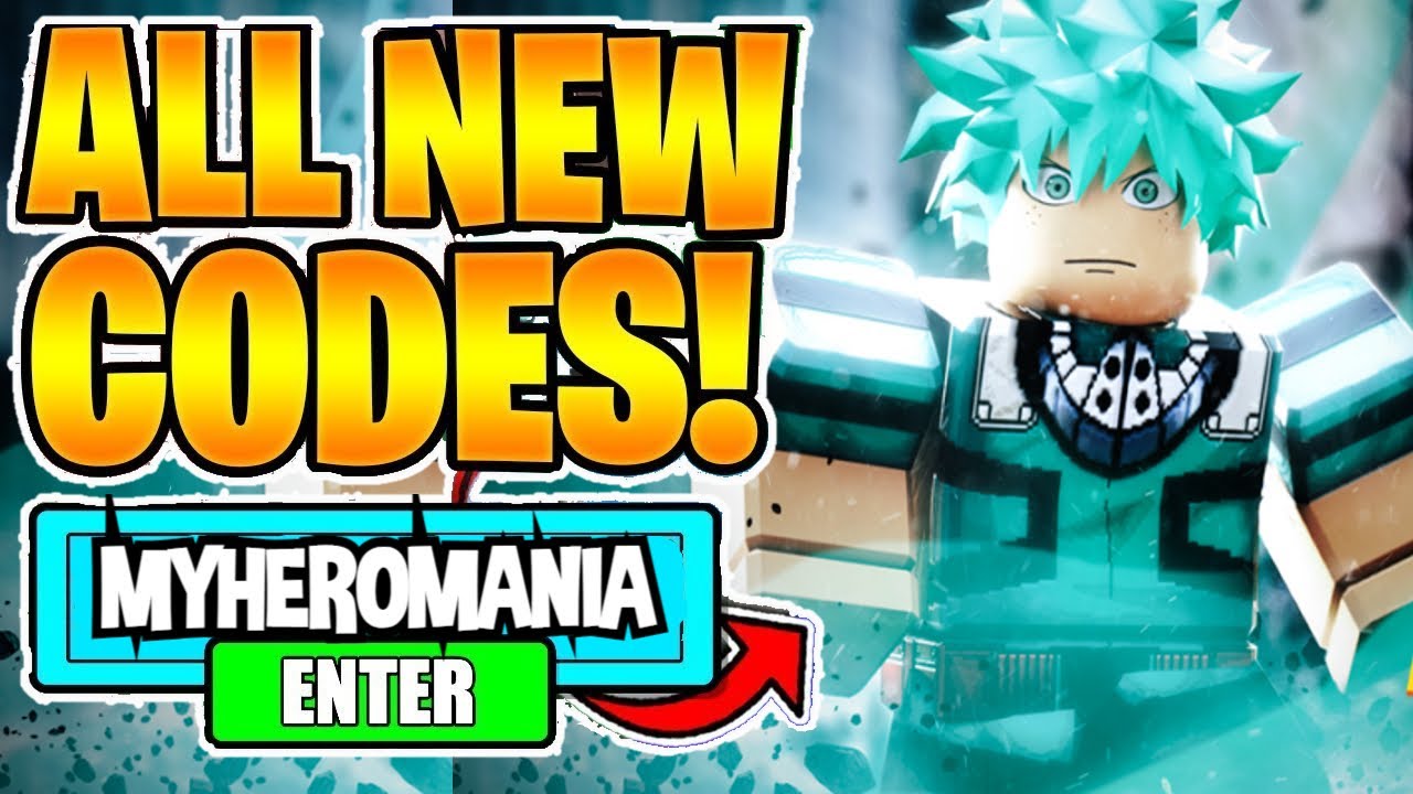 Roblox My Hero Mania All New Codes 2022 January - BiliBili