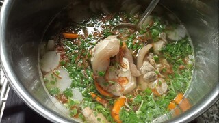 Nấu nồi BÁNH CANH GIÒ HEO nước súp thơm đậm đà