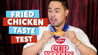 BLIND FRIED CHICKEN TASTE TEST (Napakanta ako sa sarap!) | Jed Madela