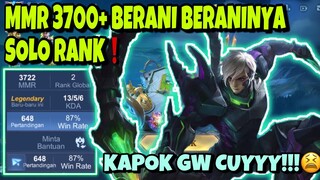 MMR GUSION 3700++ NEKAT SOLO RANK❗️KECEWA❗️😫