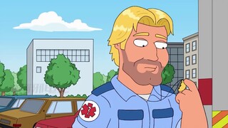 Peter bravely enters the women's restroom and unexpectedly makes a new friend, a handsome guy. He br