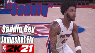 Saddiq Bey Jumpshot Fix NBA2K21 with Side-by-Side Comparison